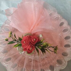 Decor Readymade Plate - Lotus With Net