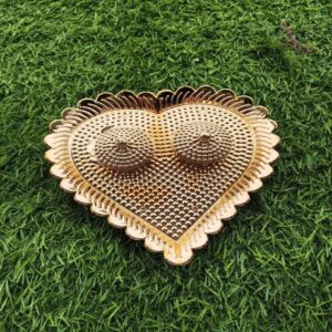 Fiber Manjal Kumkum Plates (Assorted)