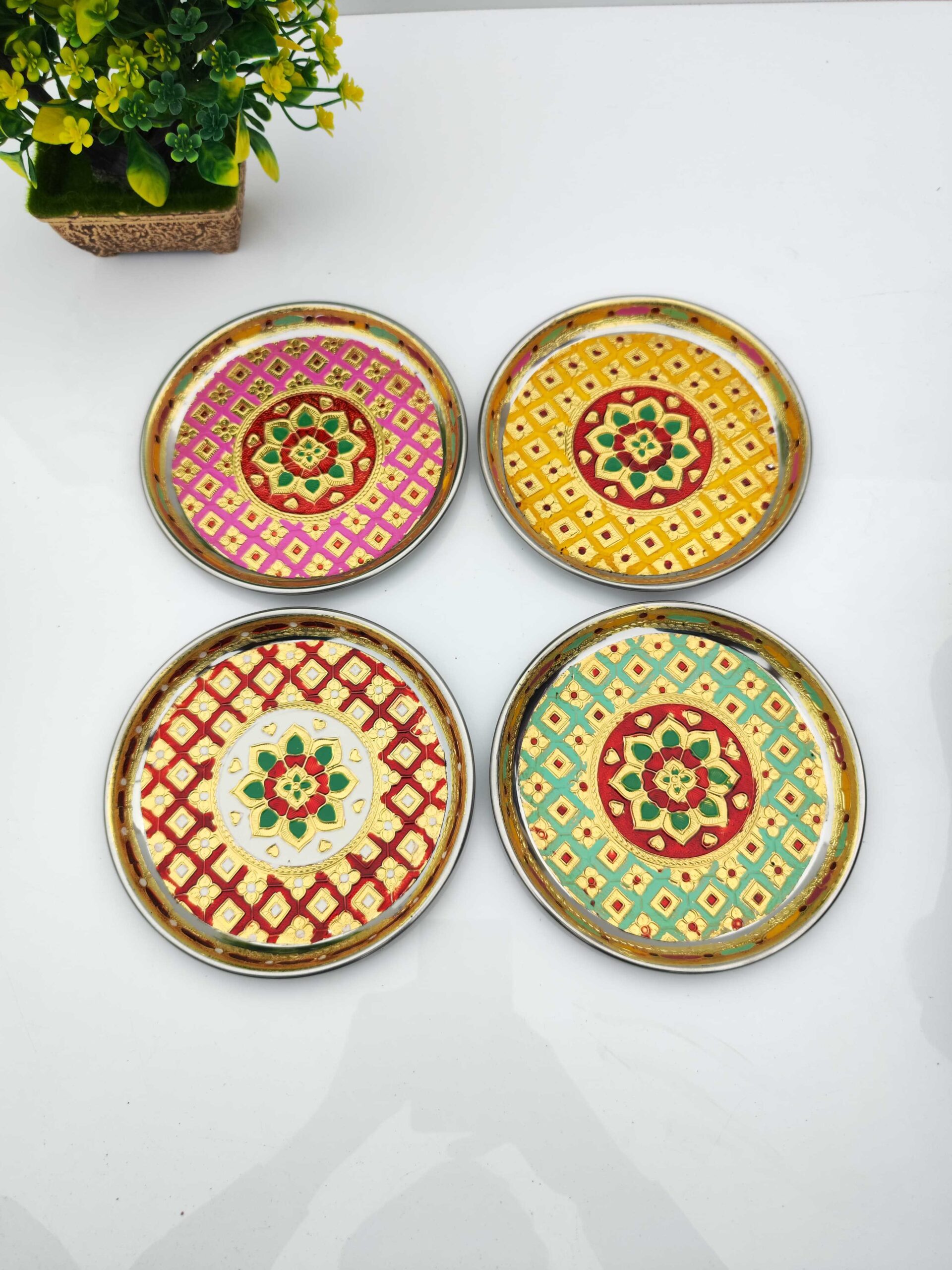 Meenakari Plates (Assorted) 1 Meenakari Plates (Assorted)