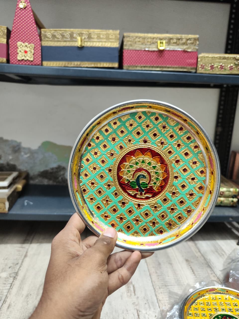 Meenakari Plates (Assorted) 3 Meenakari Plates (Assorted) - Image 3