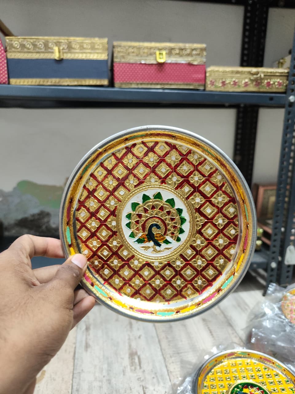 Meenakari Plates (Assorted) 2 Meenakari Plates (Assorted) - Image 2