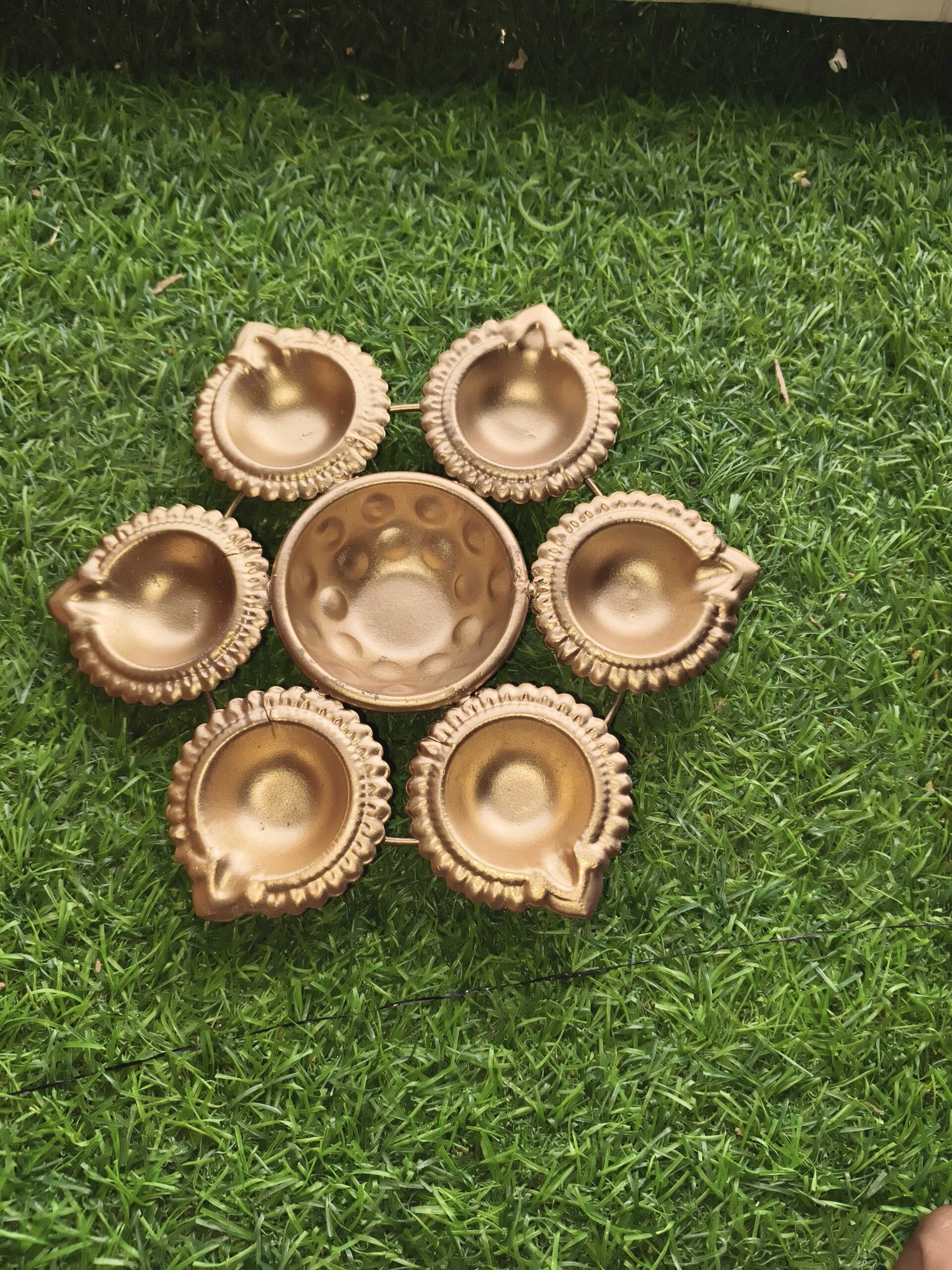 Urli (Metal Diya) - Copper Coated 1 Urli (Metal Diya) - Copper Coated