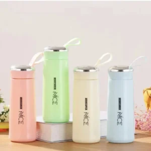 Nice Glass Bottle Water Bottle with vaccum Flask and Loop(400ML) Temperature Res