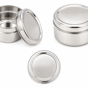 Home 8 5 Inch Heavy Weight Stainless Steel Mirror Finish Box (210g) – Premium Return Gift Box