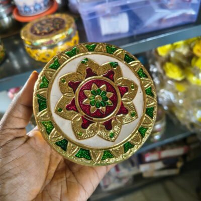 Meenakari box 4 inch